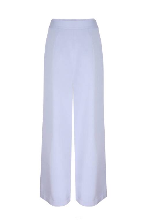 Relaxed Fit Wide Leg Lilac Trousers - 5