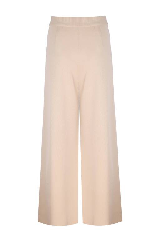 Short-leg Light Beige Pull-on Trousers - 4