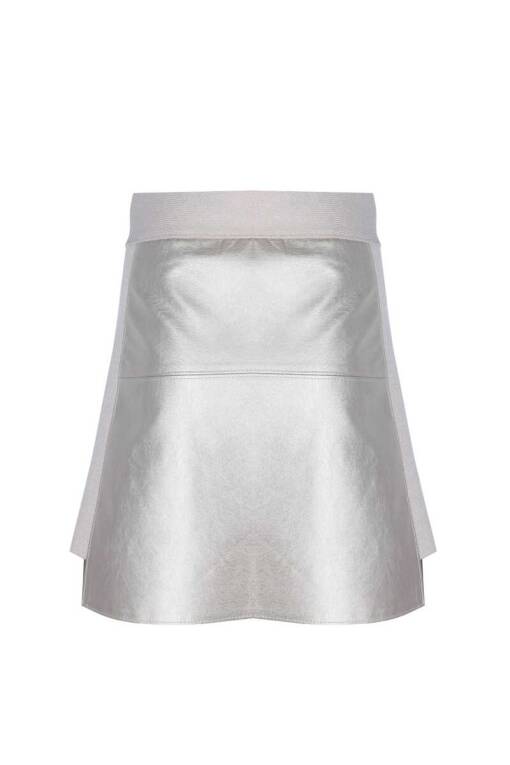 Silver Mini Skirt - 4