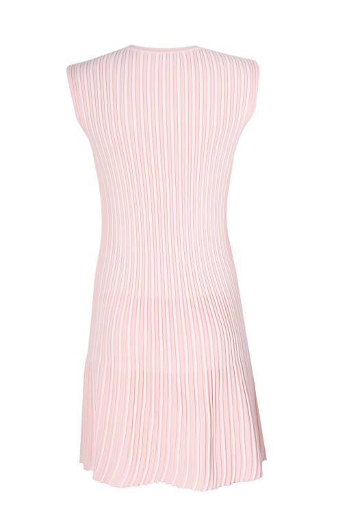 Sleeveless Ecru Sweater Dress - 6