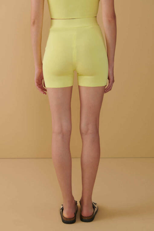 Yellow Tricot Shorts - 3