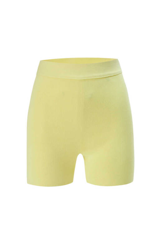 Yellow Tricot Shorts - 4