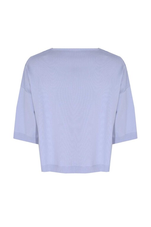 V-Neck Lilac Sweater Sweater - 5