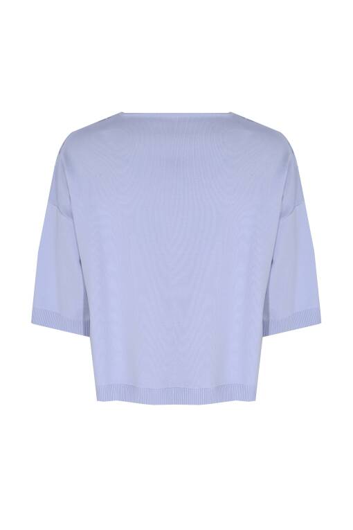 V-Neck Lilac Sweater Sweater - 5
