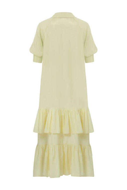 Yellow Frilly Polo Dress - 6
