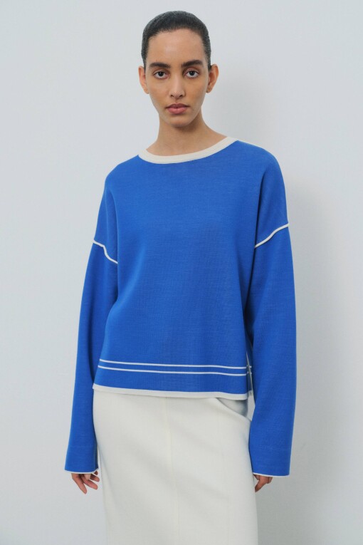 Saxe Blue Sweater Sweater 