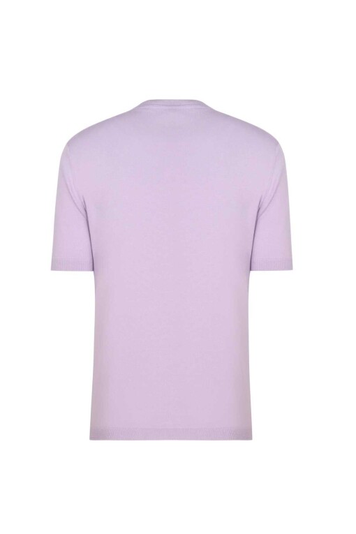 Short Sleeve Lilac Sweater - 6