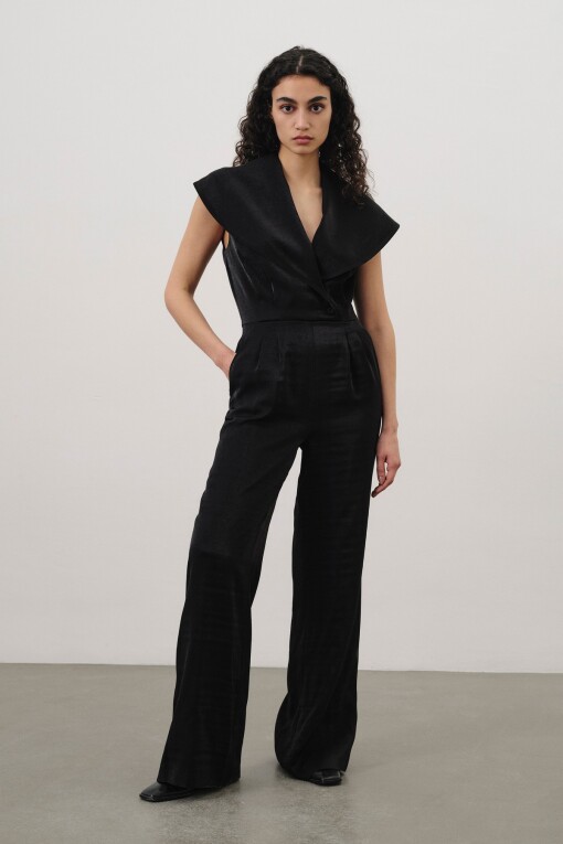 Sleeveless Jumpsuit in Black - 2