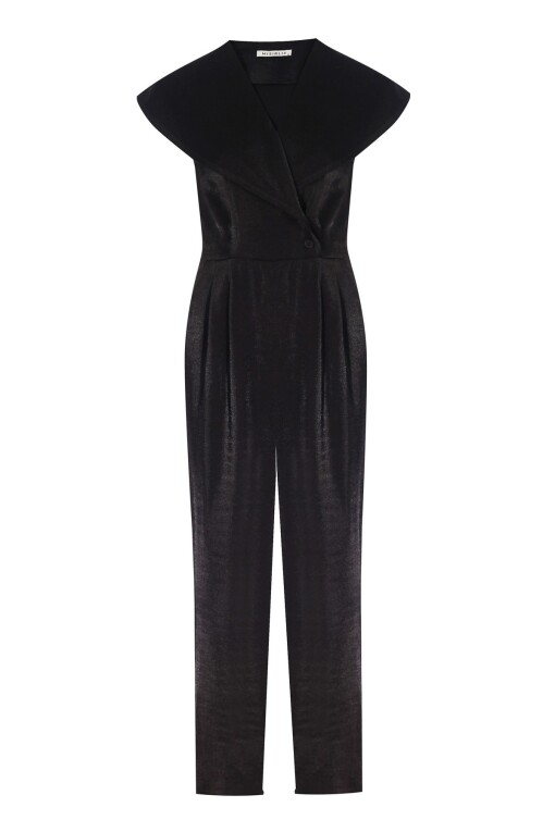 Sleeveless Jumpsuit in Black - 5