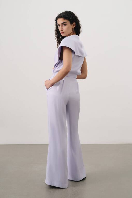 Sleeveless Jumpsuit in Lilac - 2