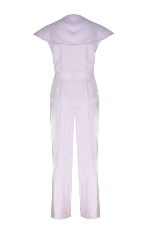 Sleeveless Jumpsuit in Lilac - 5