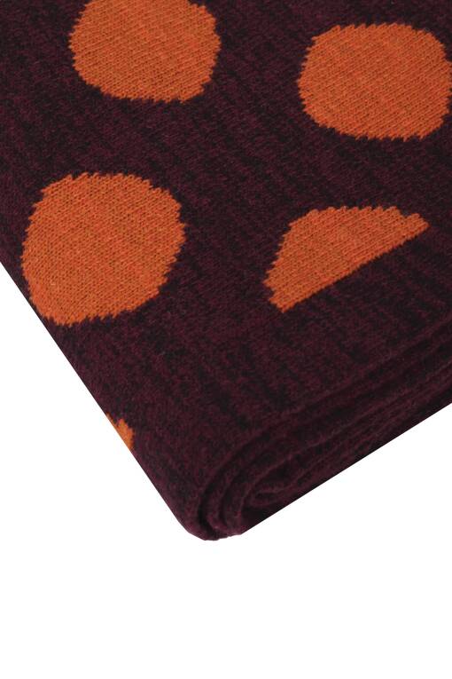 Spotted Pattern Purple Cinnamon Color Blanket - 3