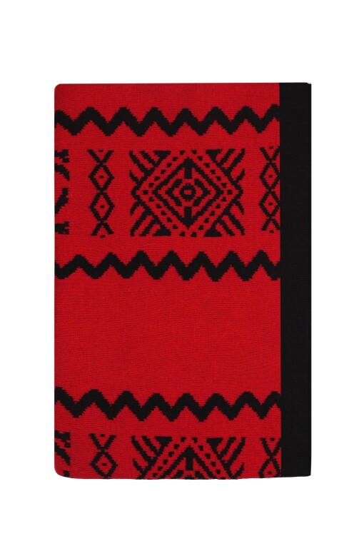 Etnik Desenli Kırmızı Battaniye 