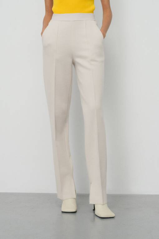 Regular Fit Taş Rengi Pantolon - 2