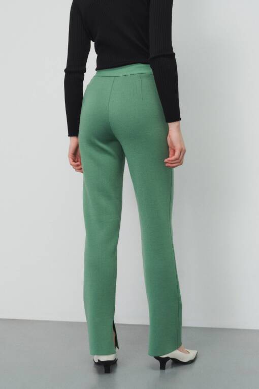 Regular Fit Yeşil Pantolon - 3