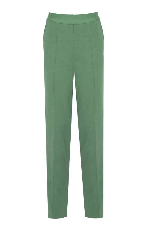 Regular Fit Yeşil Pantolon - 4