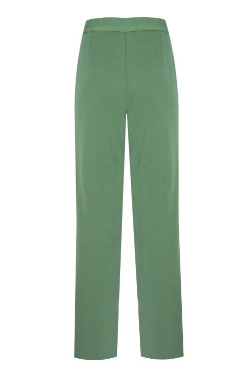 Regular Fit Yeşil Pantolon - 5