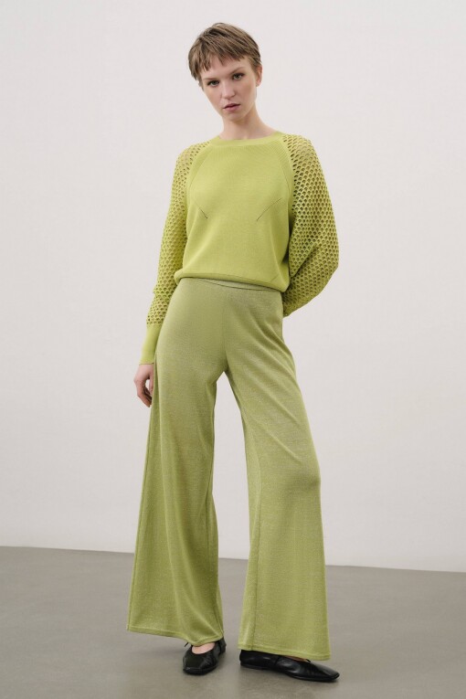 F.Yeşil Kadın Pantolon - 1