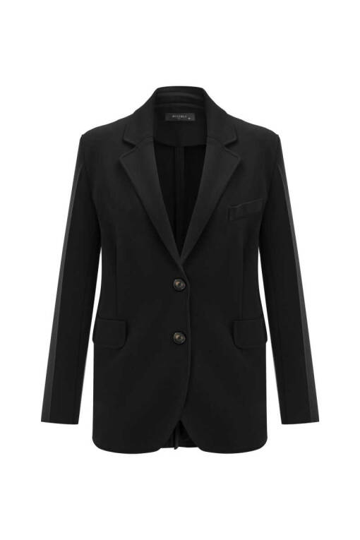 Siyah Blazer Ceket - 5