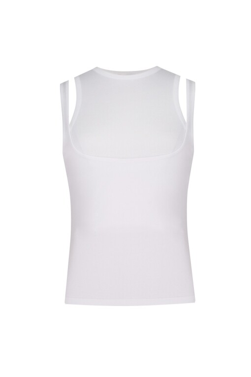 White Women's Sleeveless Top 